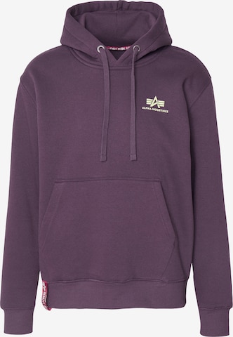 lillā ALPHA INDUSTRIES Sportisks džemperis: no priekšpuses