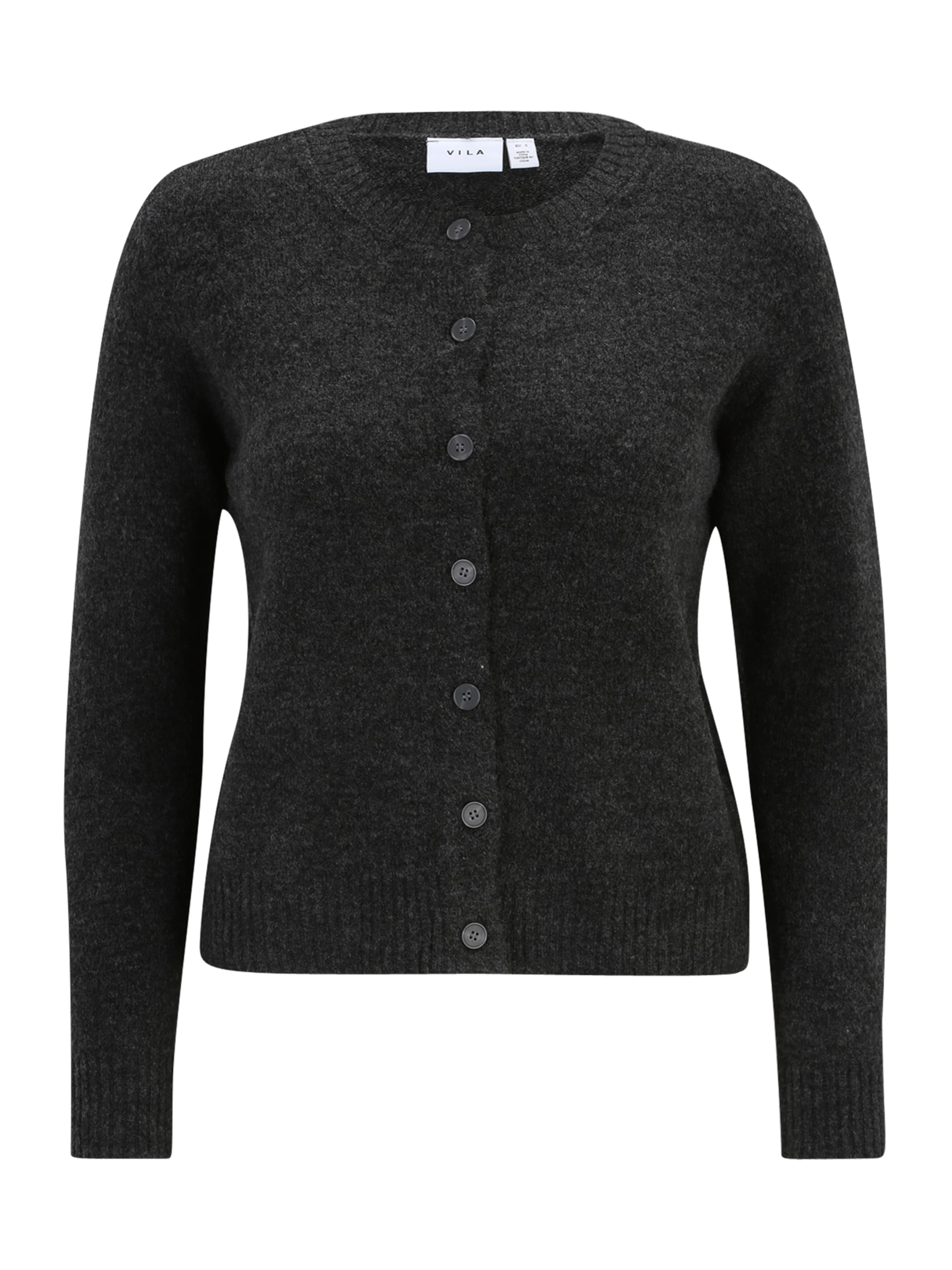 Vila Petite Knit Cardigan &#x27;VIHEIDI&#x27; in Grey: front