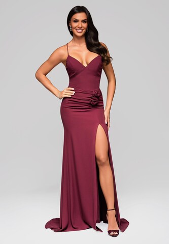 Robe de soirée Ombre en rouge