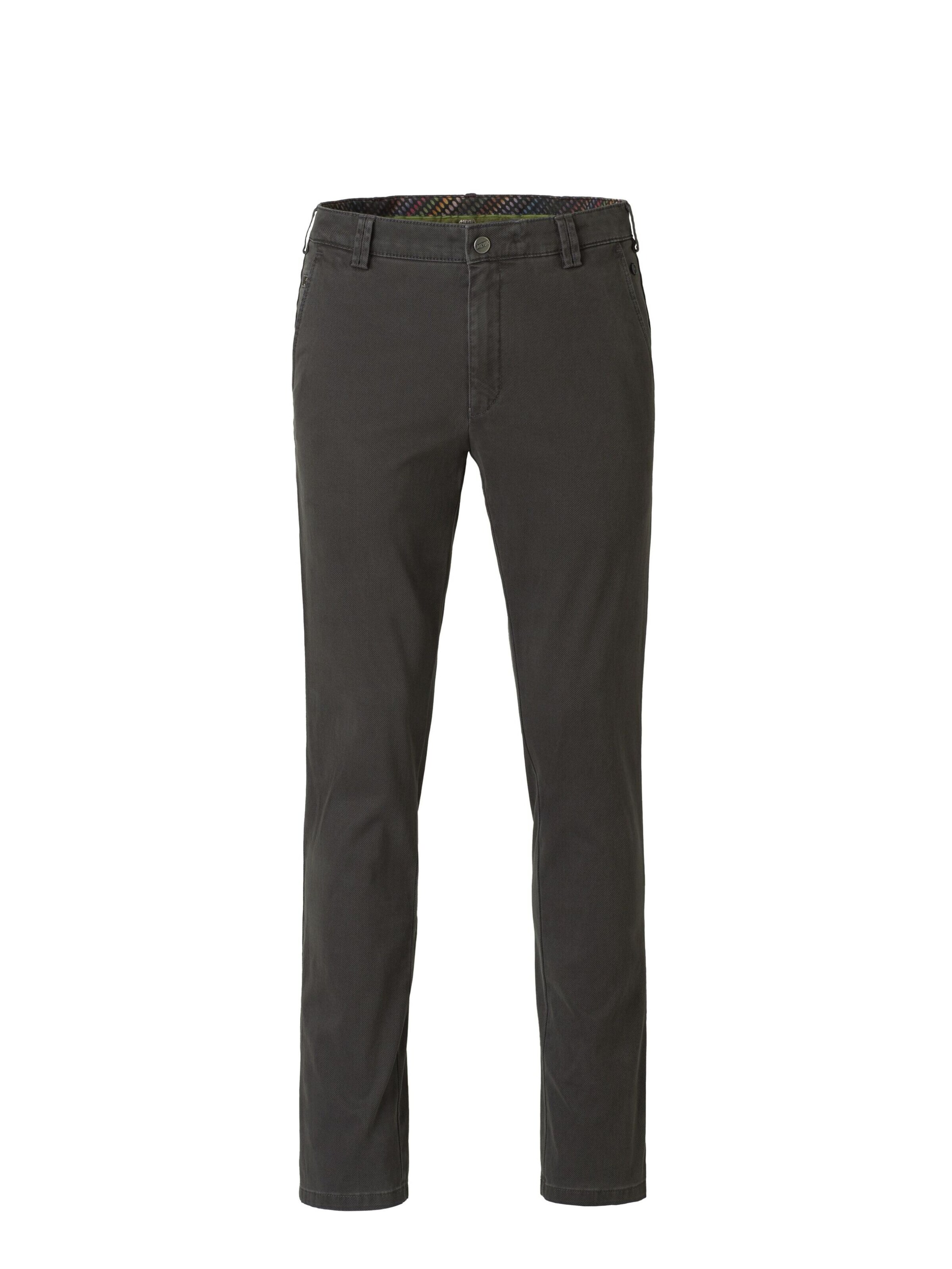 MEYER Slimfit Chino 'Bonn' in Grijs: voorkant