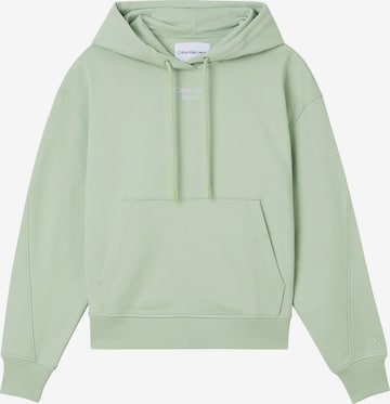 Sweat-shirt Calvin Klein Jeans en vert : devant