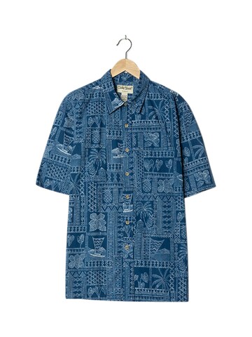 Cooke Street Button Up Shirt in L in Blue: front