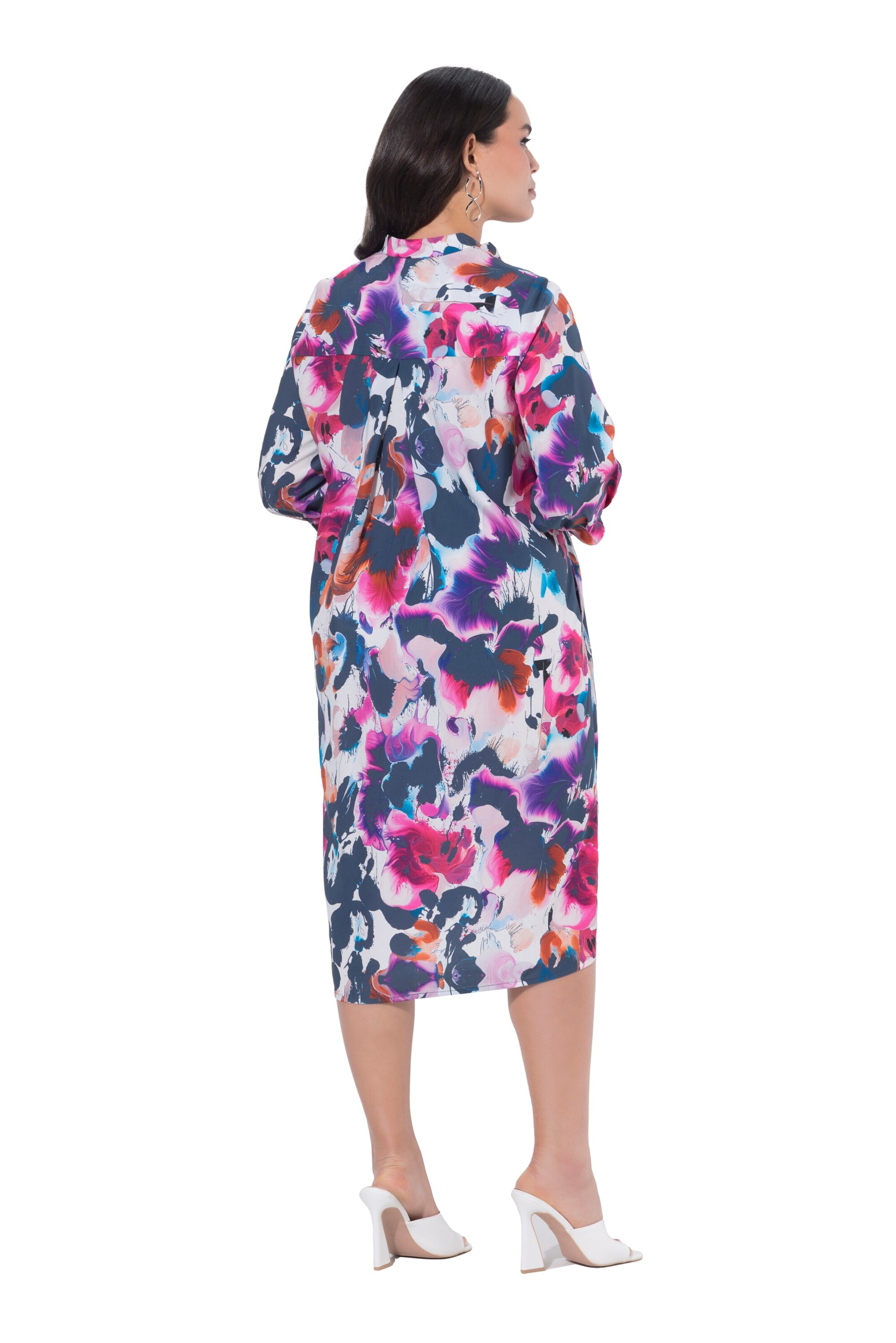 Ulla Popken Midikleid in Mischfarben