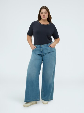 T-shirt Fiorella Rubino en bleu