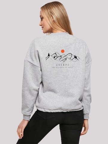 Sweat-shirt 'Discover the world' F4NT4STIC en gris