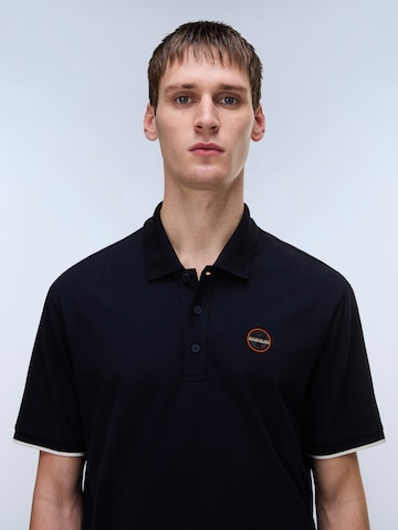 NAPAPIJRI 6D34 - NP MN POLOS 'E-BADGE SS 1' in Blau