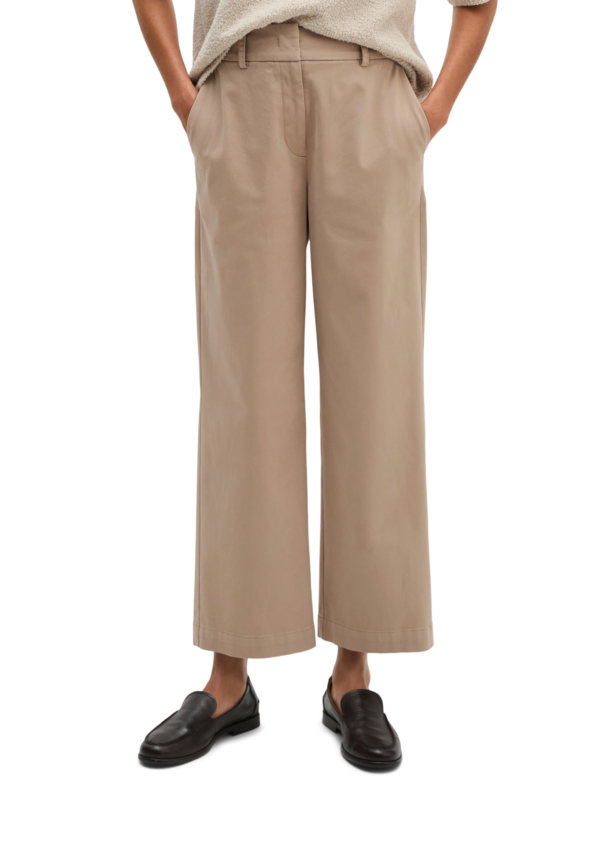 Marc O'Polo Regular Hose 'Mea' in Beige: Vorderseite