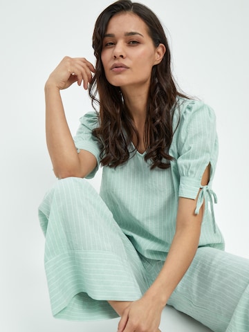 Peppercorn Wide Leg Hose 'Monella' in Grün