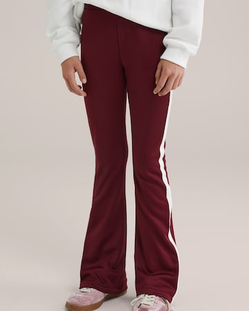 évasé Leggings WE Fashion en rouge : devant