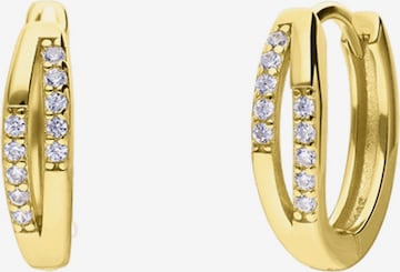 Lucardi Earrings in Gold: front