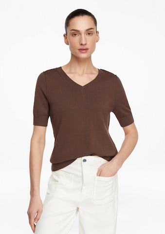 Pull-over COMMA en marron : devant