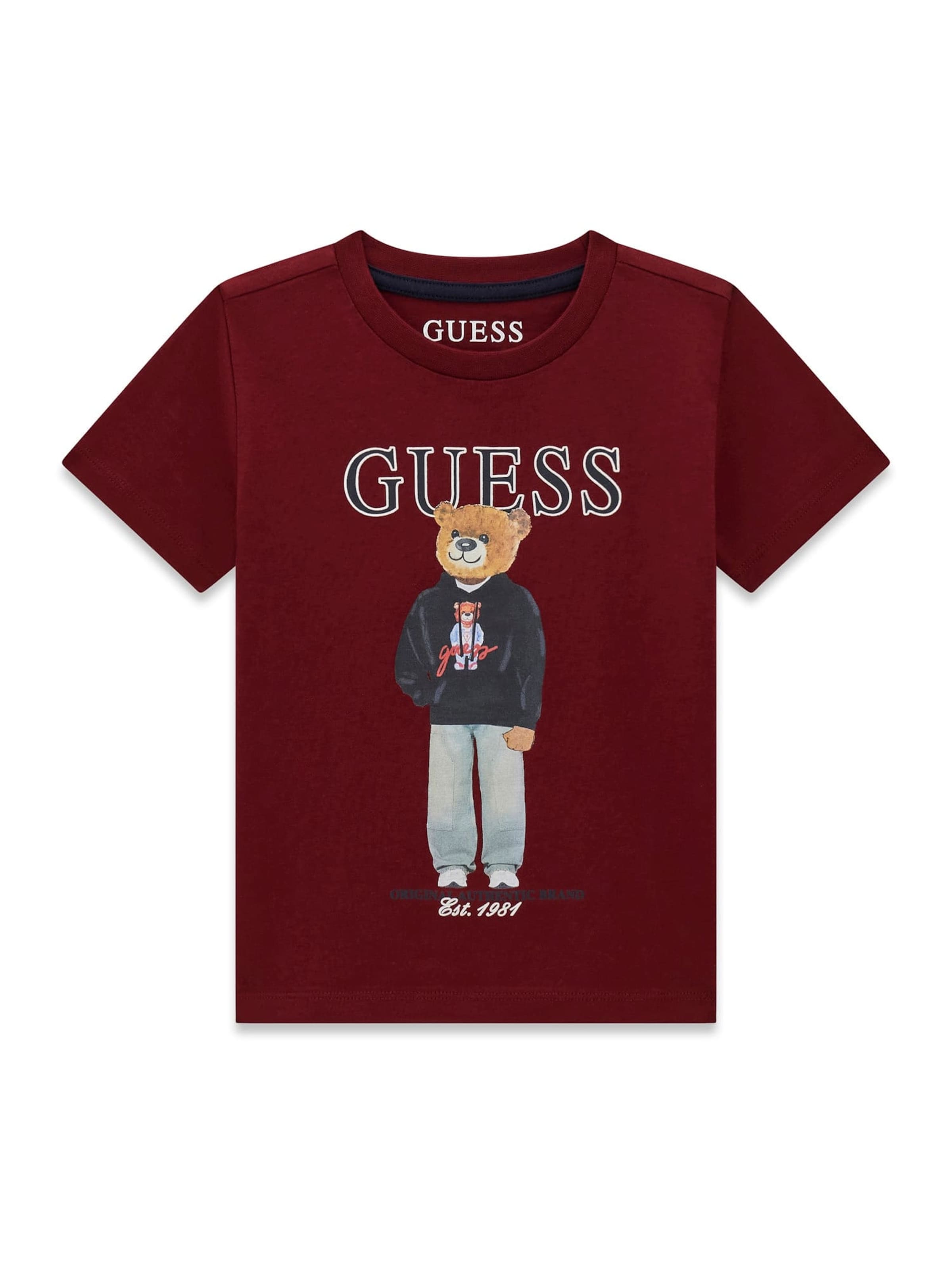 GUESS Regular Fit T-Shirt in Rot: Vorderseite