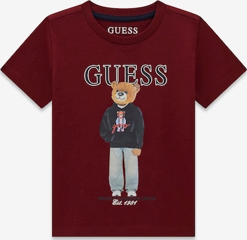 GUESS Regular Fit T-Shirt in Rot: Vorderseite