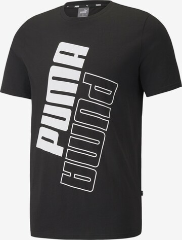 PUMA T-Shirt 'Power' in Schwarz: front
