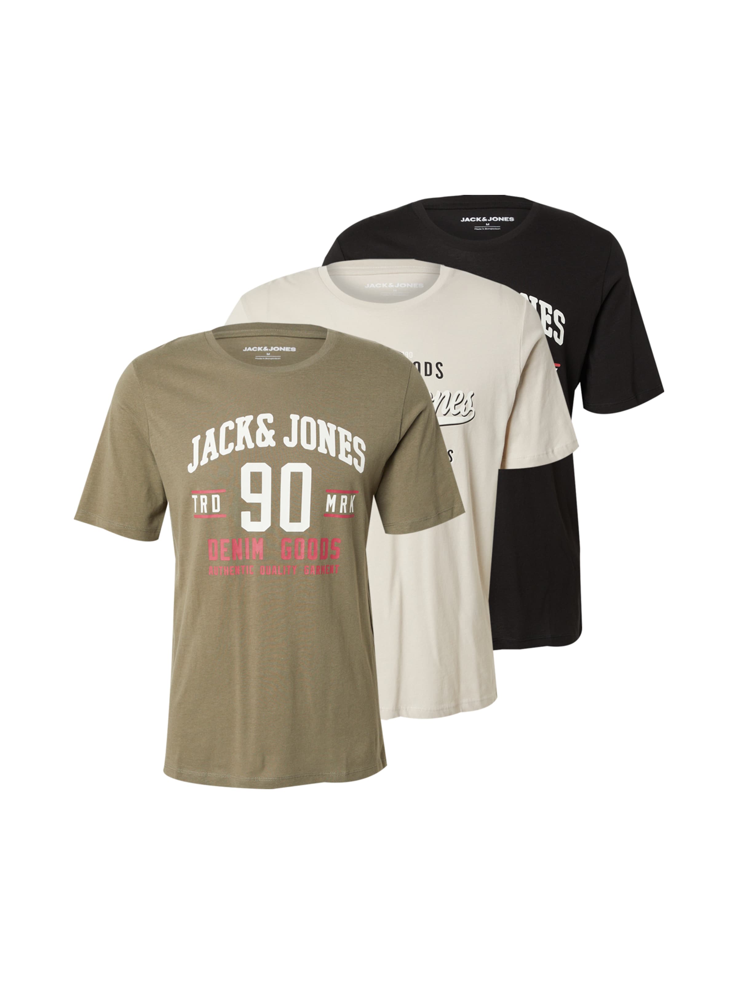 JACK & JONES Póló 'JJETHAN' - szürke: elől
