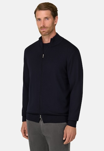 Boggi Milano Gebreid vest in Blauw: voorkant