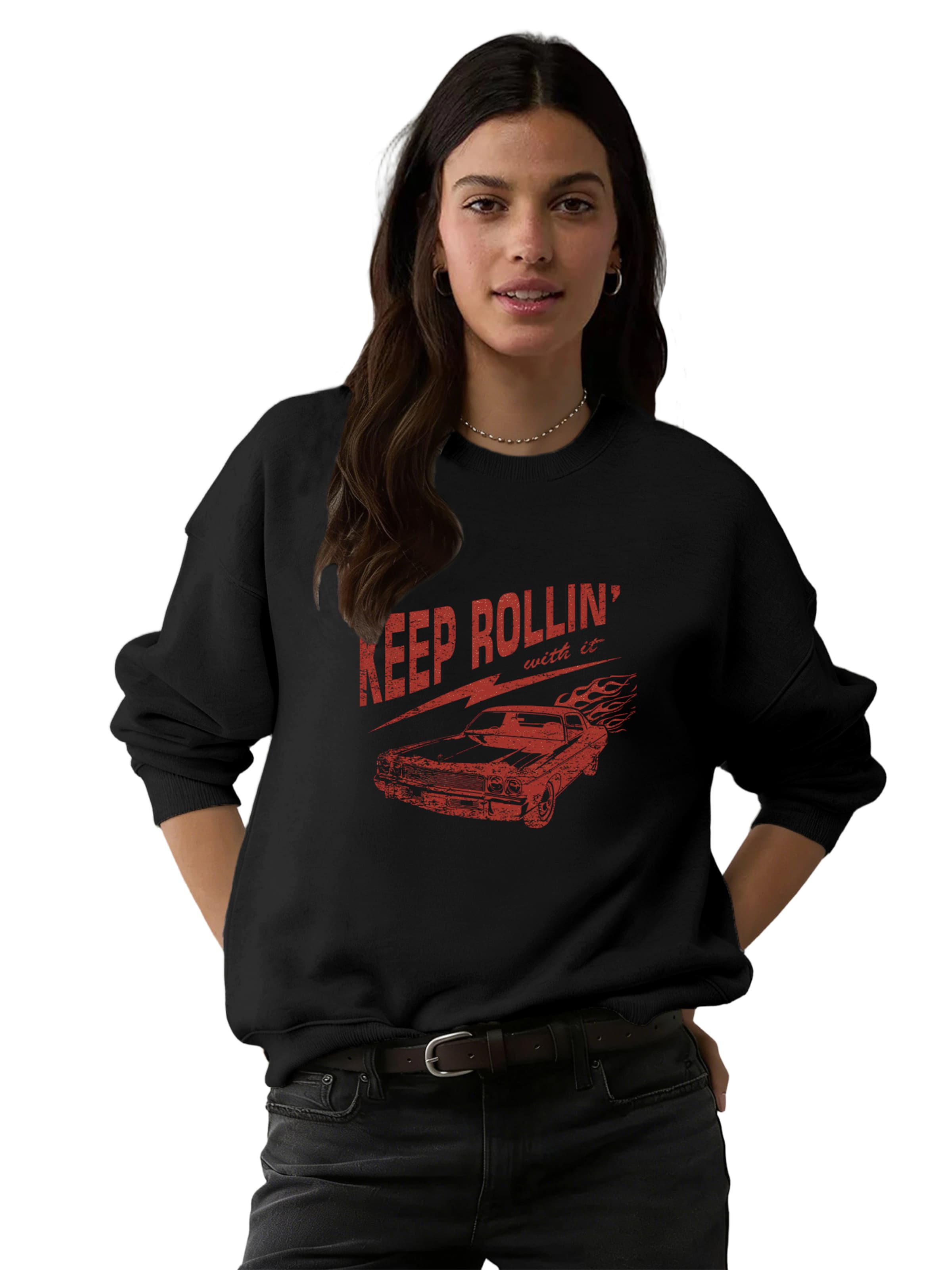 GORHEY - Sudadera en negro: frente