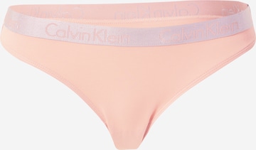 Calvin Klein Underwear String 'RADIANT' in Beige: voorkant