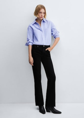 MANGO Flared Jeans 'Elle' in Zwart