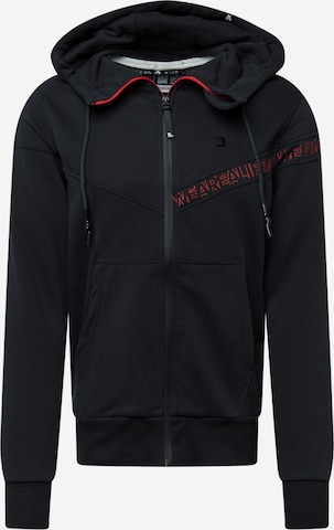 Alife and Kickin Zip-Up Hoodie 'JulianAK' in Black: front