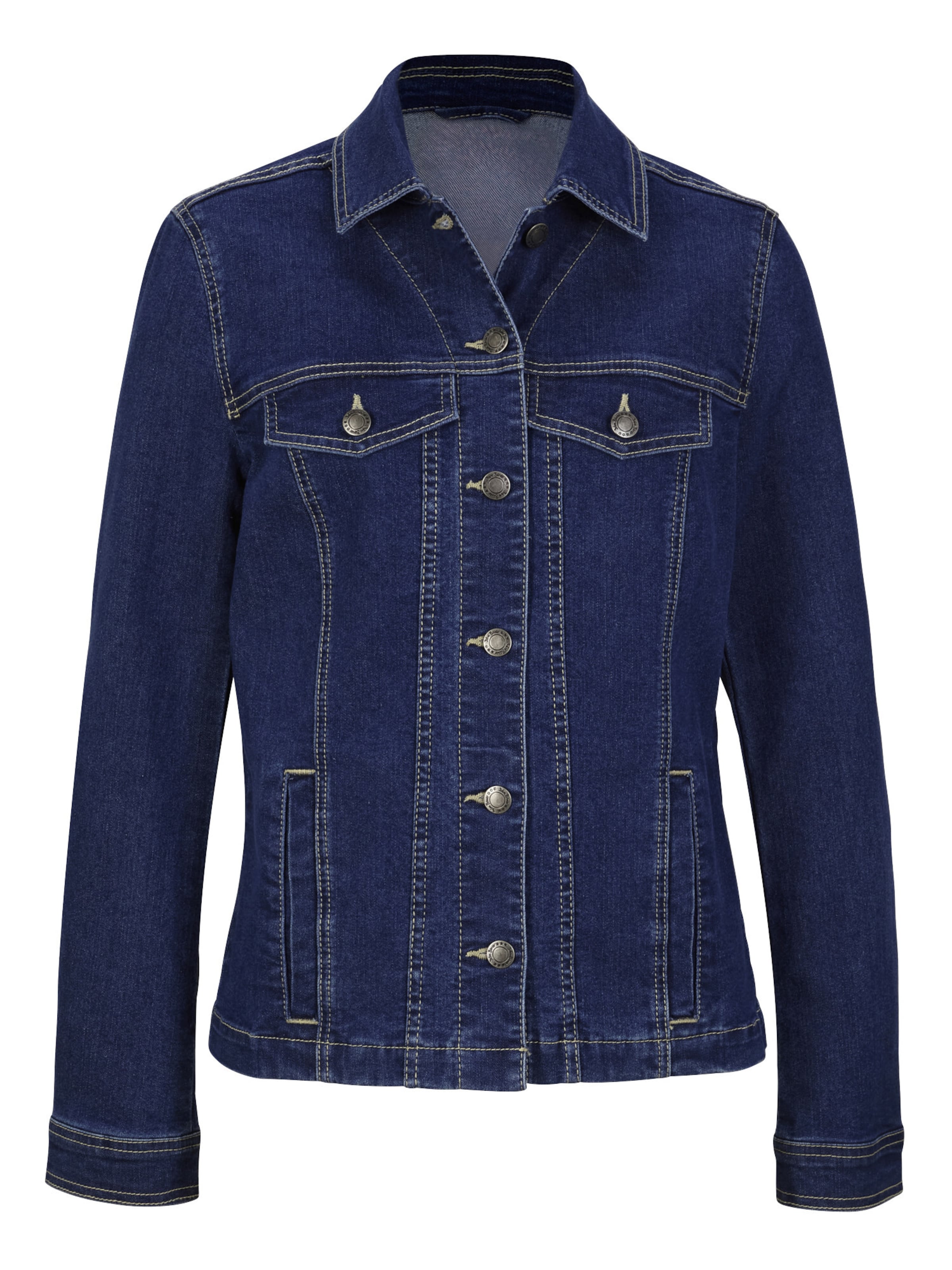 bonprix Jeansjacke in Blau: Vorderseite