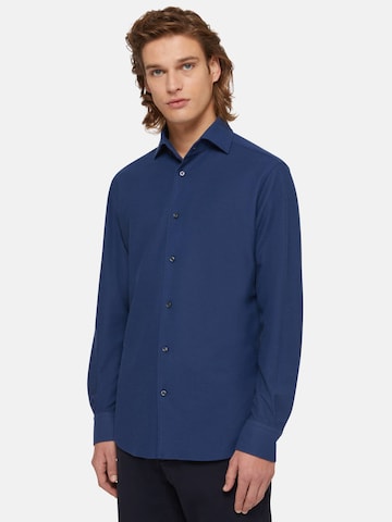 Boggi Milano Regular fit Button Up Shirt in Blue: front