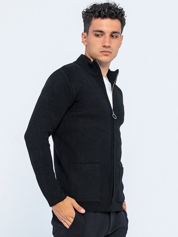 Ron Tomson Knit Cardigan in Black