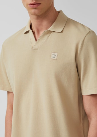 s.Oliver Poloshirt in Beige