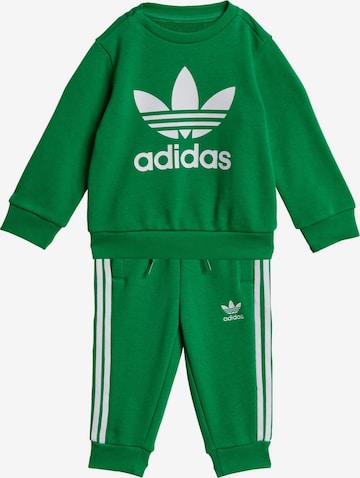 ADIDAS ORIGINALS - Fato de jogging em verde: frente