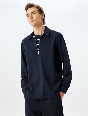 Koton Regular fit Tussenjas in Blauw: voorkant