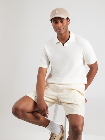 JACK & JONES Sweter 'JJEGEORGE' w kolorze biały: przód