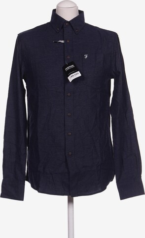 FARAH Button Up Shirt in S in Blue: front