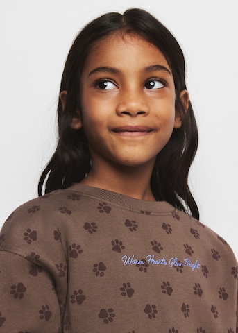 MANGO KIDS Sweatshirt i brun