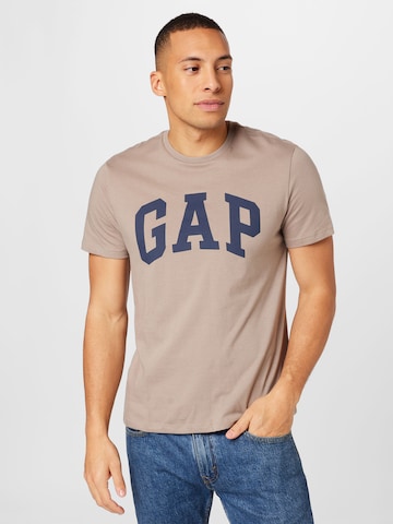 GAP Regular Fit T-Shirt in Braun: predná strana