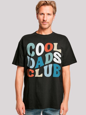 T-Shirt 'Cool Dads Club' F4NT4STIC en noir : devant