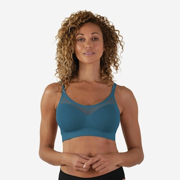 Bravado Designs Bralette Bra 'Sculpt Sheer' in Blue: front