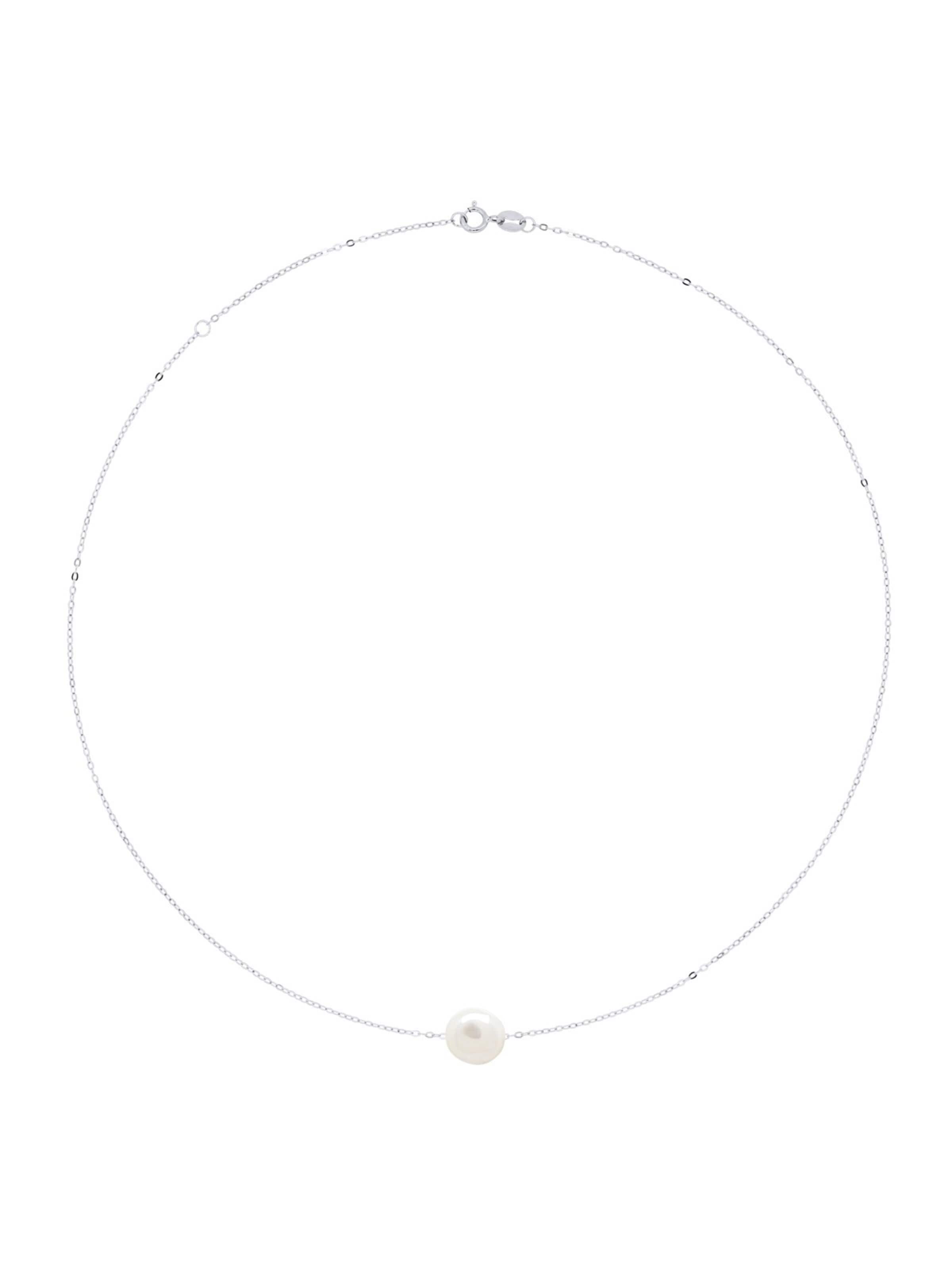 Ateliers Saint Germain Ketting 'GRIMALDI' in 42 cm in de kleur Natuurwit, Productweergave
