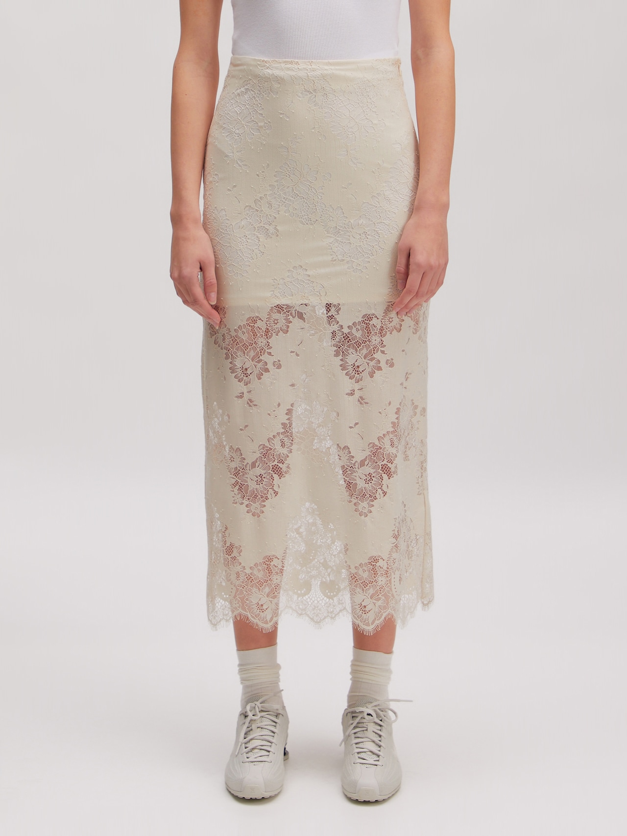 EDITED Nieuwigheden Rok 'Sharon' Crème