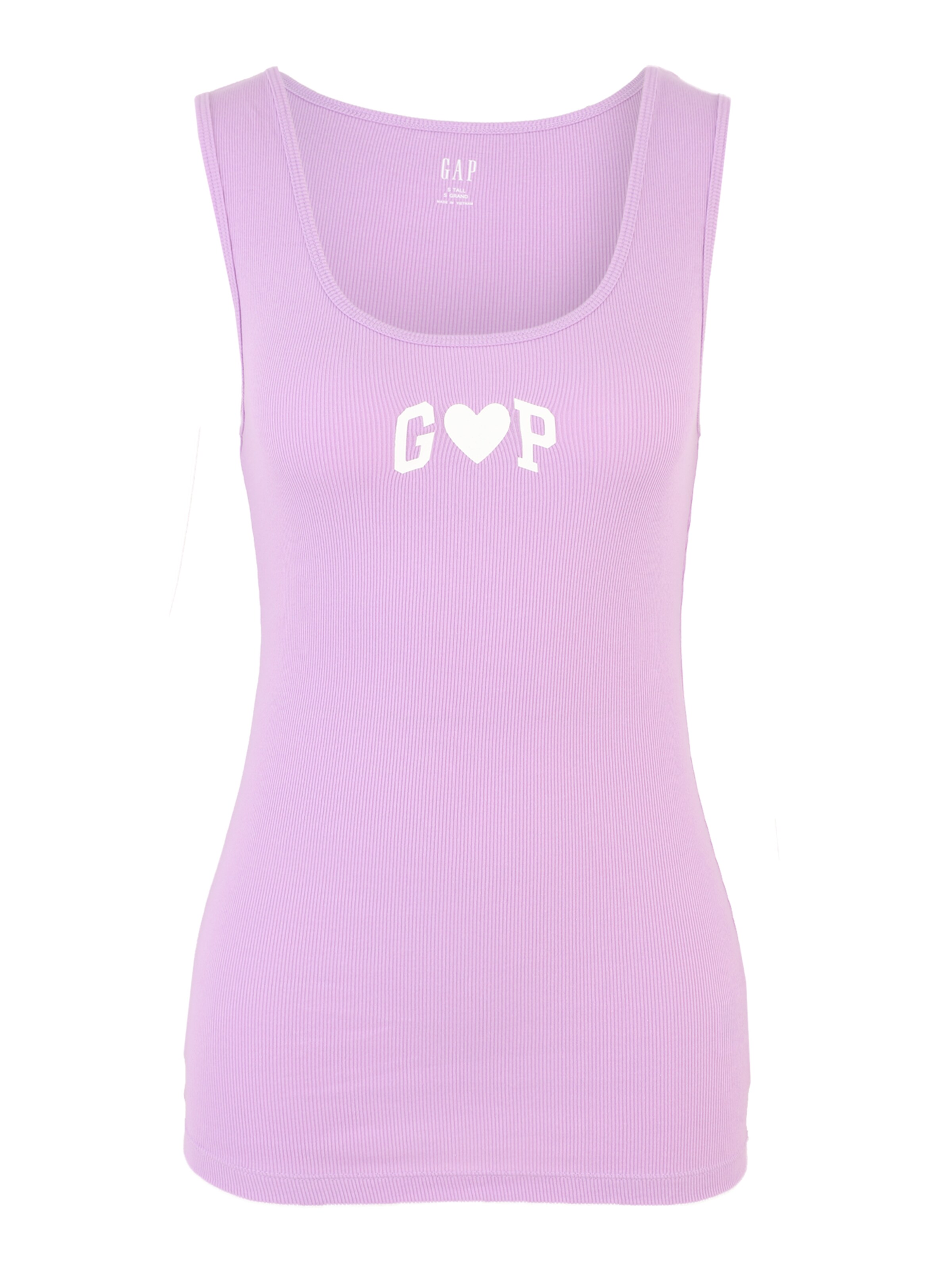 Gap Tall Haut en prune / blanc, Vue avec produit