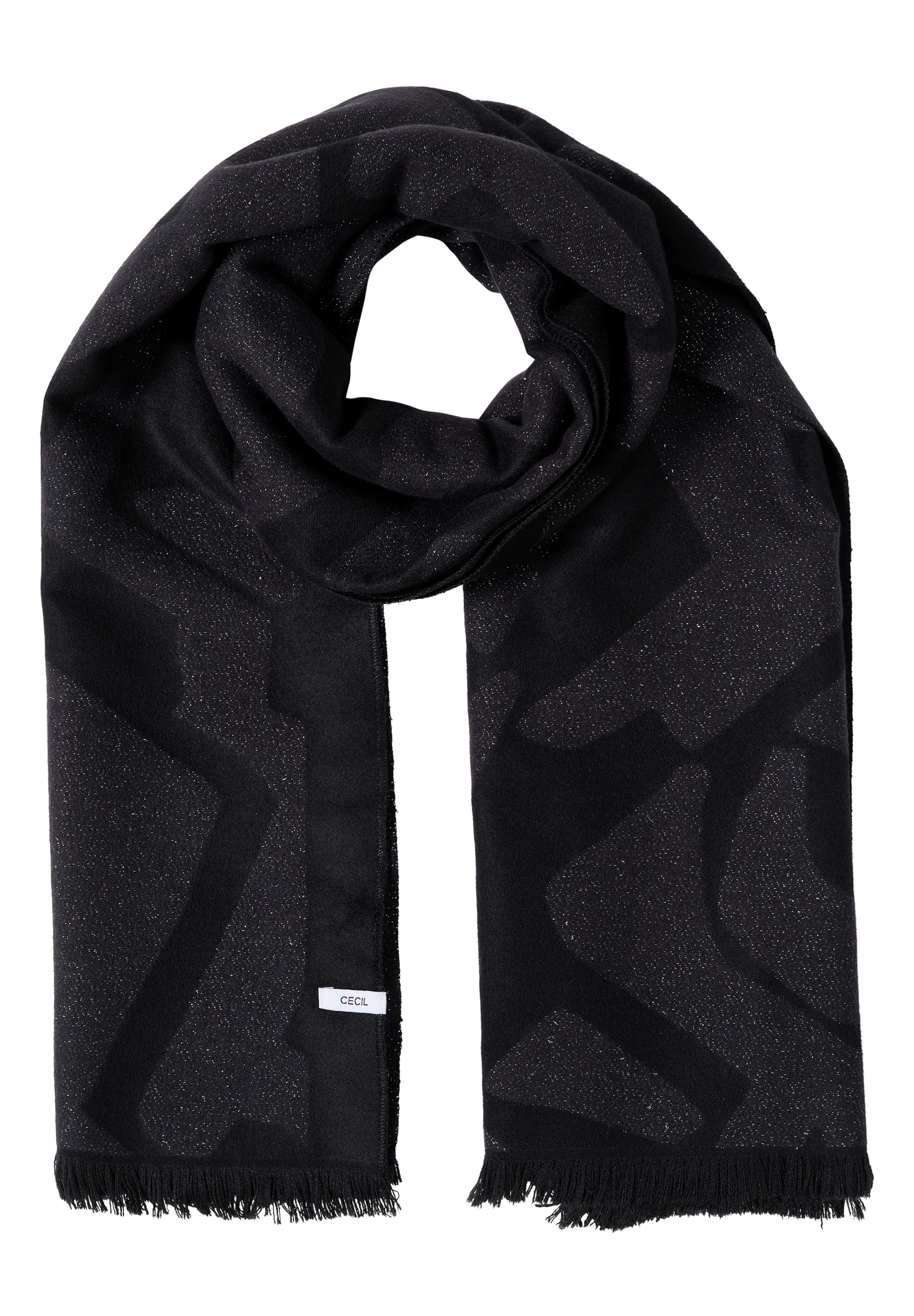 CECIL Scarf in Black: front