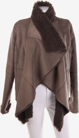 Oasis Faux Fur-Jacke XS in Braun: predná strana