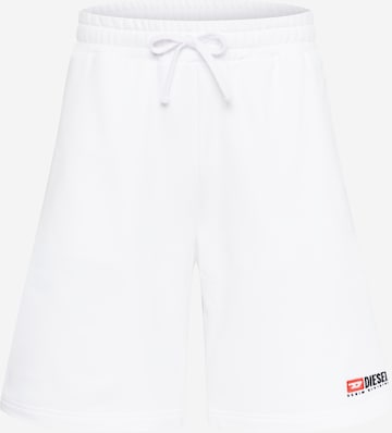 DIESEL Regular Trousers in White: front