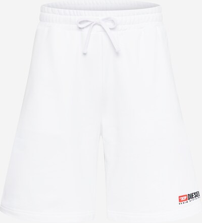 DIESEL Pants in Light red / Black / White, Item view