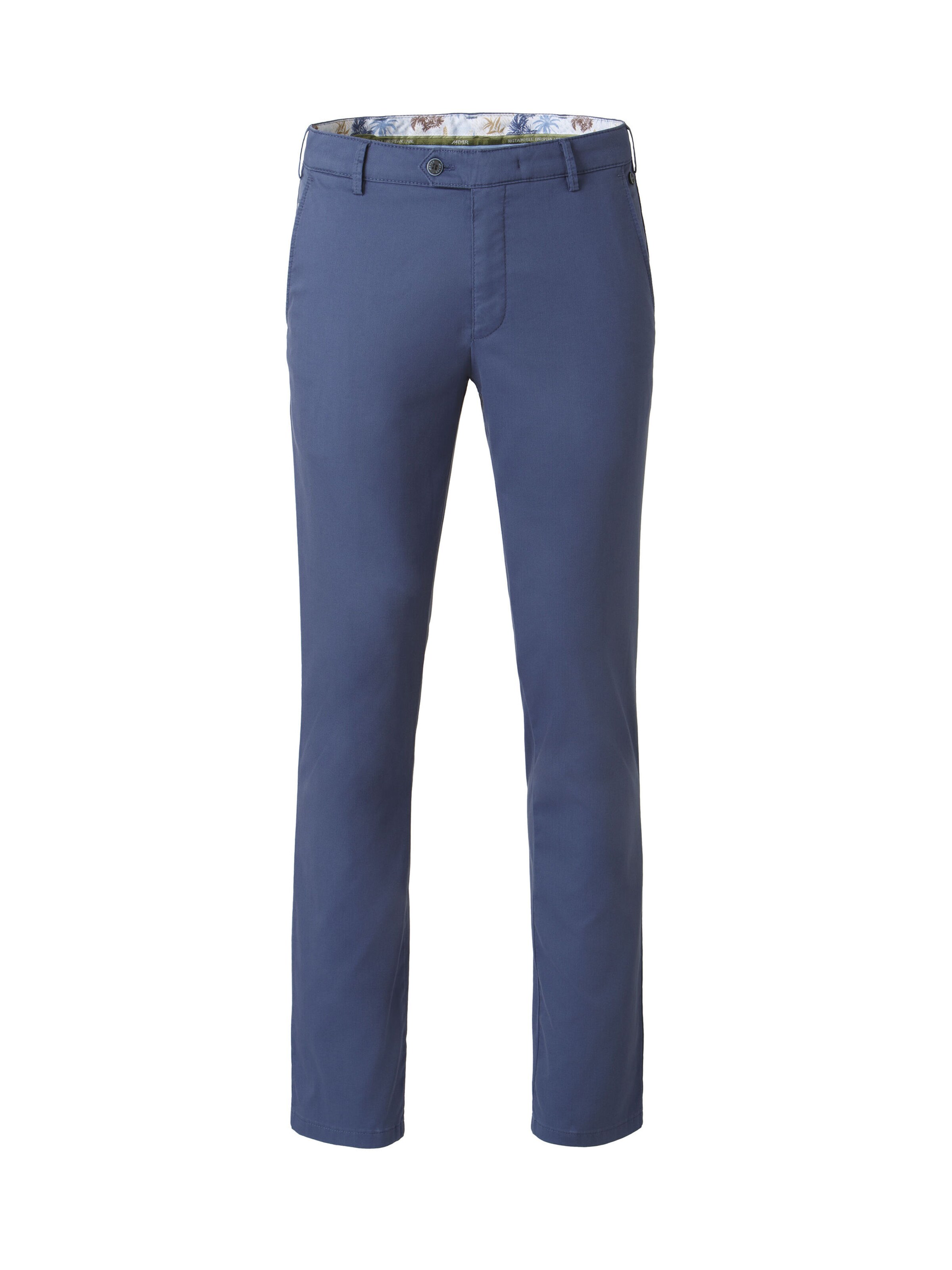 MEYER Regular Chino in Blauw: voorkant