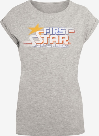 F4NT4STIC Shirt in Grijs: voorkant