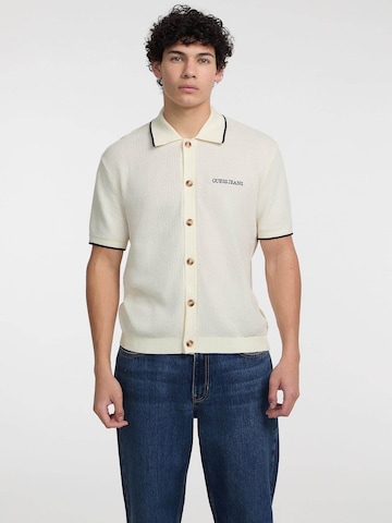 GUESS Regular fit Button Up Shirt in White: front
