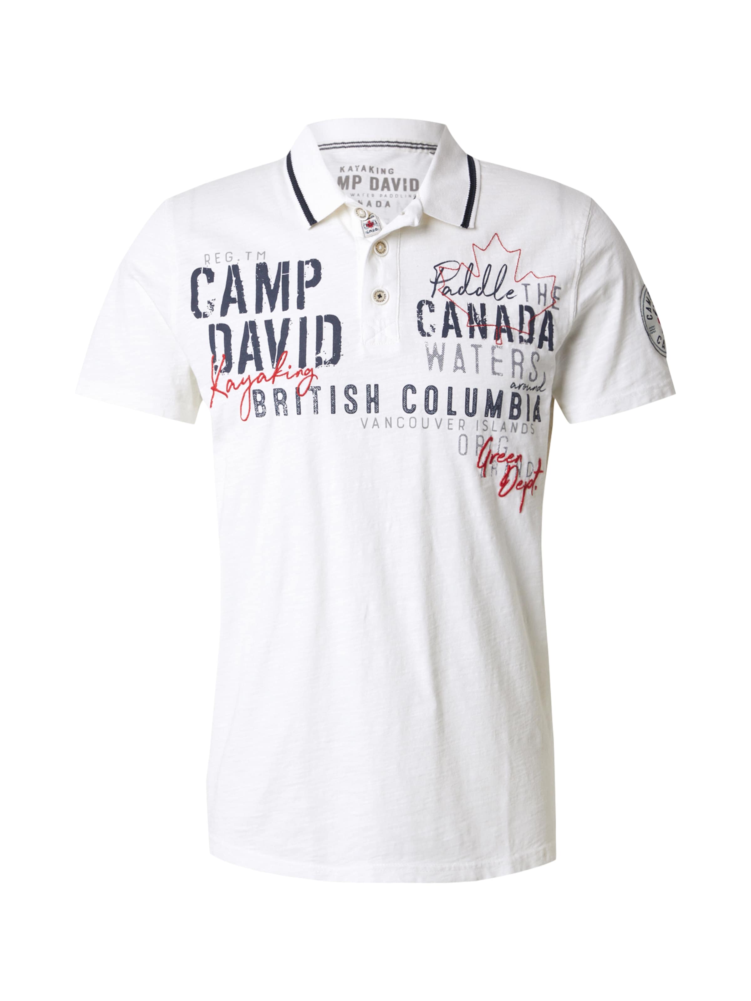 CAMP DAVID - Camiseta en blanco: frente