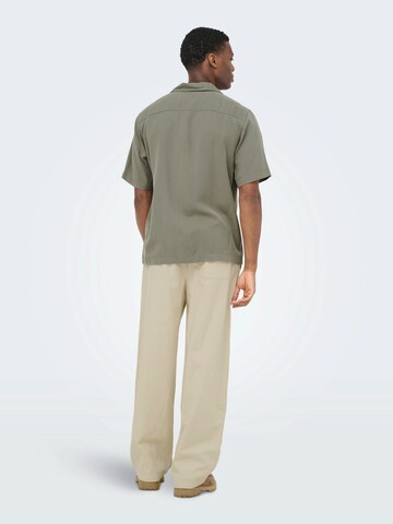 Only & Sons Regular fit Skjorta 'ONSPERU' i grå