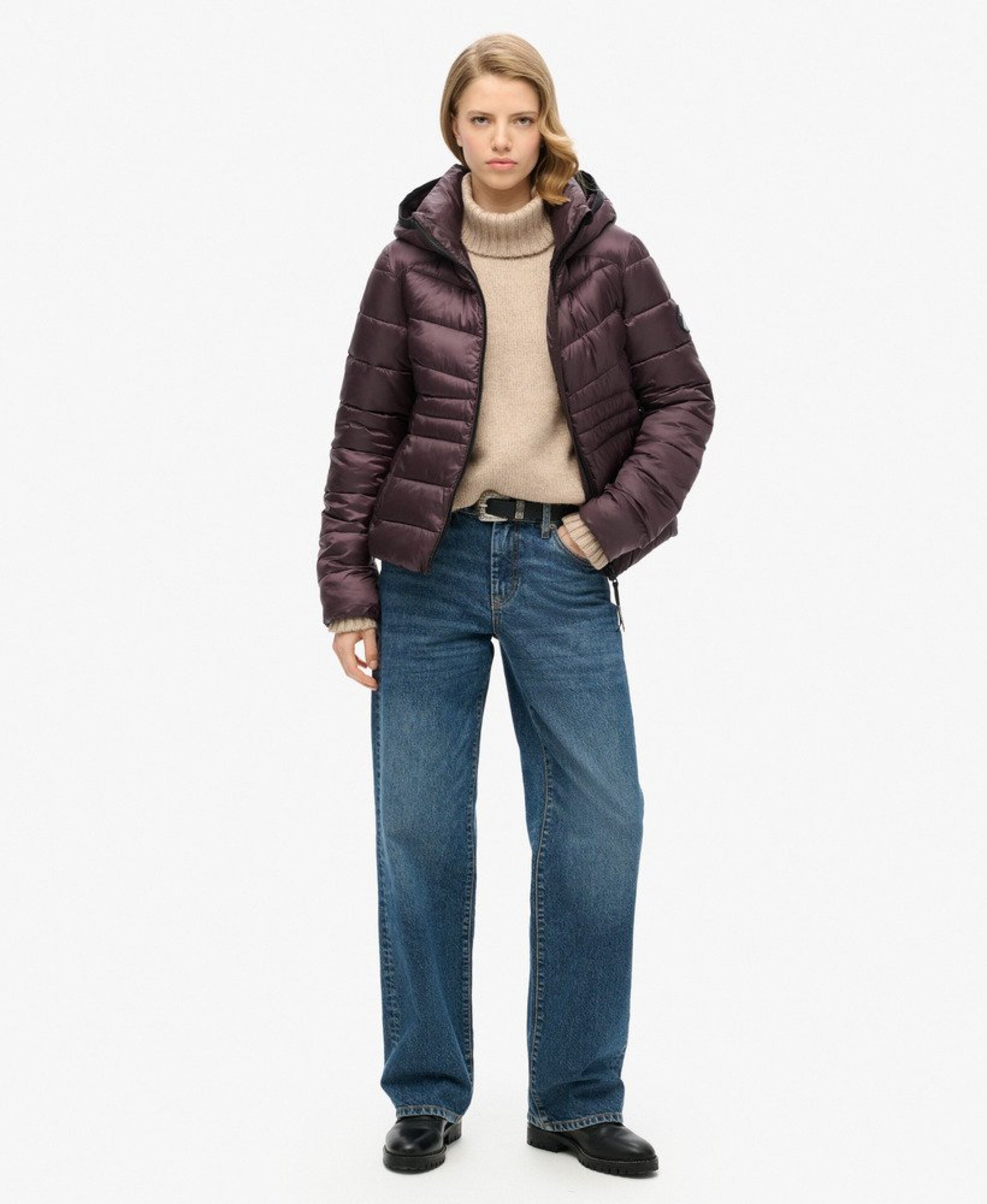Superdry Winter Jacket 'Fuji' in Purple: front