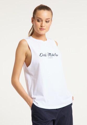 DreiMaster Vintage Top in Weiß: Vorderseite